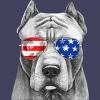 Women's Design By Humans American Pitbull With Sunglasses By Racerback Tank Top - 2 of 2