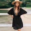 Women's V-Neck Embroidered Trim Cover-Up Dress - Cupshe - 4 of 4