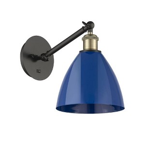 Plymouth Dome - 1 Light Wall Sconce In Industrial Style-13.25 Inches Tall and 7.5 Inches Wide - 1 of 1