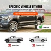 VEVOR Running Boards, 6" Step Bars Compatible with 2015-2023 Ford F150-Crew Cab/2017-2023 Ford F-250 F-350 Super Duty Crew Cab, 2 Piece,Black - 3 of 4