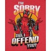 Marvel Men's Deadpool I'm Sorry Did I Offend You Adult Short Sleeve T-Shirt - 2 of 3