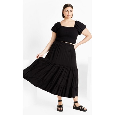 Women's Plus Size Dylan Skirt - black | CITY CHIC