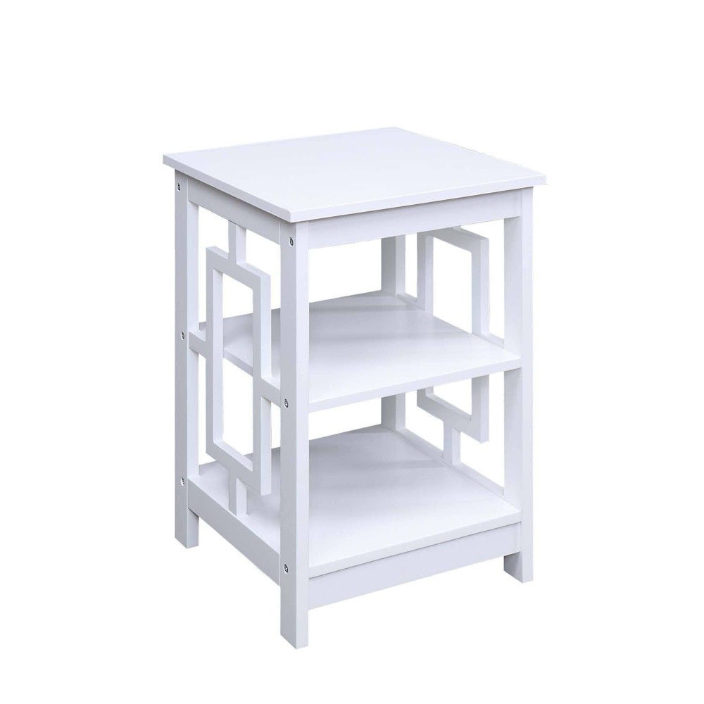 Photos - Coffee Table Town Square End Table with Shelves White - Breighton Home