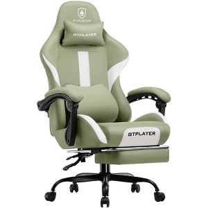 GTPLAYER Ergonomic Gaming Chair with Footrest, Lumbar Support, Breathable Computer Chair with Pocket Spring Cushion, Chairs for Adults - 1 of 4