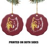 Northern State University Primary Logo Porcelain Scalloped Holiday Christmas Tree Ornament  2.8" (7.1 cm) - 2 of 4