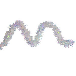 Kurt S. Adler 9.25' LED Lighted Iridescent Tinsel Christmas Garland, Multi-Color Lights - 1 of 1