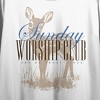 Sunday Worship Club on White Short Sleeve Adult Crop T-Shirt - 2 of 3