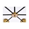 Elegant Lighting Briggs 30 inch pendant in black and brass with white shade - 4 of 4