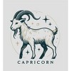 Capricorn Zodiac Goat  Adult Crew Neck Short Sleeve Tee - 2 of 3