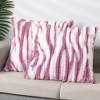 Unique Bargains Gradient Striped Tie Dye Faux Fur Plush Pillowcases 2 Pcs - 2 of 4