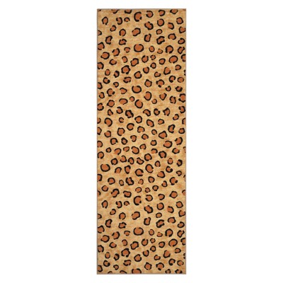 Leopard Rug - Washable Animal Print, Living Room Large Carpet, Soft Non-Slip, Non-Shedding Brown Carpet, Suitable for Office Dormitory Bedroom