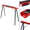 2PCS Saw Horses, Portable Folding Sawhorse Bench, Heavy Duty Sawhorse with Non-slip Work Table Surface & Fast Open Legs, Work Stand Saw Horse - 3 of 4