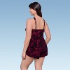 Aqua Green Women's High Neck Swim Romper - 2 of 3