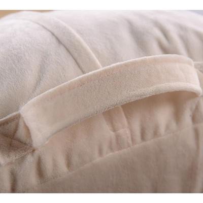 Ivory Microfiber TV and Reading Pillowcase with Bolster