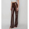 Women's Amelia High Waisted Pleather Pants - Canvas Apparel - 3 of 4