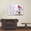 Trademark Fine Art-The Macneil Studio 'Cardinal on Gatepost' Multi Panel Art Set Large 3 Piece - 3 of 3