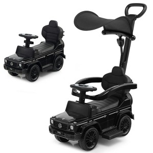 Infans 3 in 1 Ride on Push Car Mercedes Benz G350 Stroller Sliding Car w/ Canopy - 1 of 4