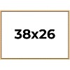 PosterPalooza | Classic Modern Gold Picture Frame - UV Acrylic, Backing Board, Hanging Hardware Included - 2 of 4