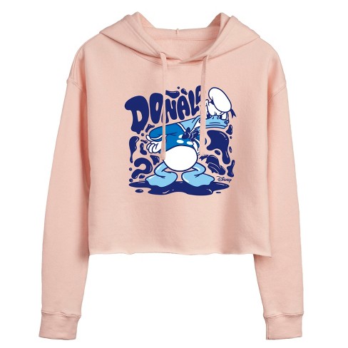 Women's - Disney - Donald Drip Cropped Graphic Hoodie - image 1 of 3