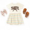 Varsity Thankful Coquette - Toddler Graphic Dress and Infant Dress - 2 of 3