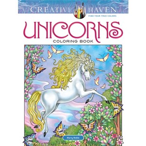 Creative Haven Unicorns Coloring Book - (Adult Coloring Books: Fantasy) by  Marty Noble (Paperback) - 1 of 1