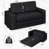 Bosmiller Pull Out Loveseat Boneless Couch,Sleeper Sofa, Folding Couch Bed with Pillow for Living Room Bedroom - 3 of 4