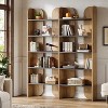 Hommoo 5-Tier Farmhouse Double Wide Bookshelf - 3 of 4