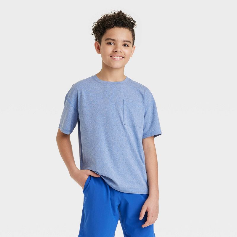 Boys' Short Sleeve Soft Stretch T-Shirt - All In Motion™, 1 of 5