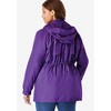 Woman Within Plus Size Fleece-Lined Taslon Anorak - 3 of 4