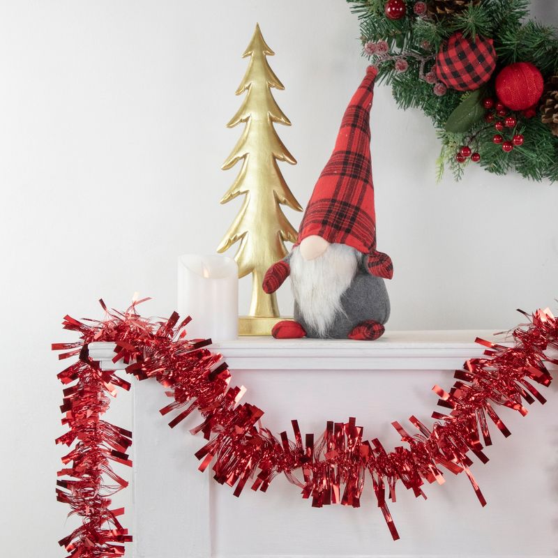 Northlight 50' x 3" Red Boa Wide Cut Tinsel Christmas Garland - Unlit, 2 of 4