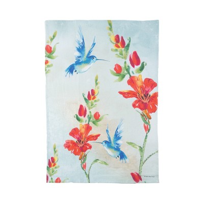 C&F Home Blue Hummingbirds Printed Cotton Flour Sack Kitchen Towel