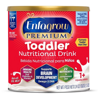 Enfagrow Premium Toddler Formula with Iron Powder, Natural Milk Flavor - 24oz