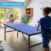 Table Tennis Table, Foldable Ping Pong Table Set for Indoor Outdoor Use - 3 of 4