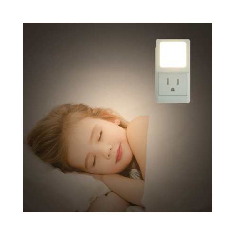 Link Dimmable Night Light With Auto On/Off Sensor Plug In Warm Light Energy Saving Slim Design, 5 of 7