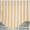 RLF Home Playa Stripe Cornice Traditional Valance Tan 100% Cotton Lined 50" x 17"  Tan - 4 of 4