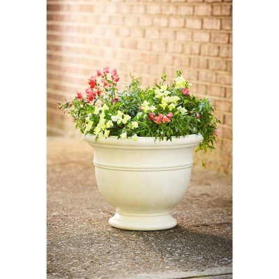 Ivory Resin Composite Outdoor Planter Urn