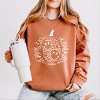 Simply Sage Market S.W.Smiley Pumpkin Outline Lightweight Garment Dyed Sweatshirt - 2 of 4