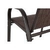 Sapphtopaz Outdoor Dining Chairs Steel Patio Chairs with Armrest High Backrest Breathable Fabric for Backyard, Patio, Pool, Lawn - 3 of 4
