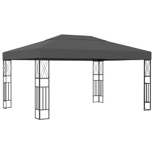 vidaXL Gazebo Anthracite 100% polyester, steel 10 x 13 ft Tough Gazebo - 1 of 4