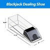 GSE Blackjack Game Combo Set - 6-Deck Shuffler, Dealer Shoe, Felt Layout, Discard Tray, 5 Cut Cards for Family & Casino Game Night - 4 of 4