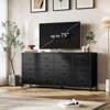 homfan 14 Drawer Dresser TV Stand, Built-in Power Outlets & USB Ports, 63" W Long Wide Chest of Drawers, Fabric Storage Organizer Drawer Unit - 2 of 4