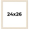 PosterPalooza | 24x26 Wide Barnwood Picture Frame, UV Acrylic, 6 Finishes - Grey, Brown, White, and Black - 2 of 4
