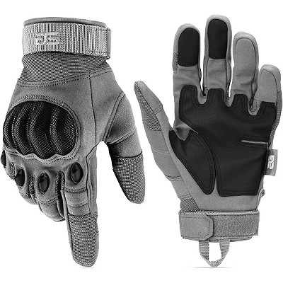 Tactical Shooting Hard Knuckle Gloves for Men and Woman with Touchscreen Fingers - Durable Comfortable Hand-Gear for Outdoor Work Hunting