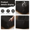SYFERLORY Soft Beanbag Chair Set of 2，Fireside Bean Bag Lounger Memory Foam Chair For Home, Apartment Or Gaming Venue - 4 of 4