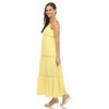 White Mark Women's Scoop Neck Tiered Maxi Sun Dress - 2 of 4