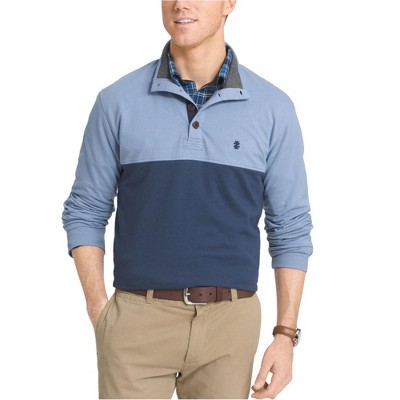 IZOD Mens Colorblocked Henley Shirt