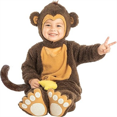 Joyfy Halloween Monkey Costume Toddler, Kids Monkey Costume with Banana for Baby Halloween Dress Up Party