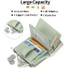 Hachikiko Small Womens PU Leather RFID Blocking Wallet - Bifold Zipper Pocket Card Case with 14 Card Slots, ID Window & Gift Box for Daily Use - 4 of 4