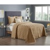 Charleston 100% Cotton Soft & Plush Chenille Tufted Diamond Pattern Unique Luxurious Bedspread & Sham Set, All-Season, Machine Washable Coverlet Set - 4 of 4