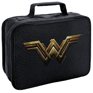 Justice League Wonder Woman Logo Insulated Soft Sided Lunch Box - 1 of 4